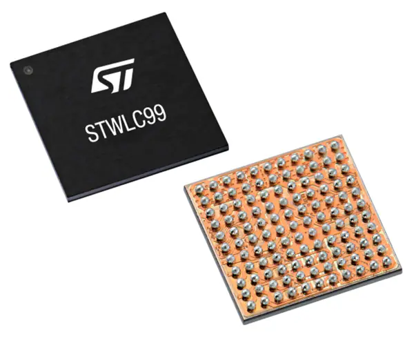 Ricevitore di alimentazione wireless STWLC99 compatibile con Qi di STMicroelectronics